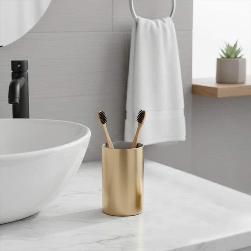 Brushed Gold Bathroom Accessory Set - Tumbler Only