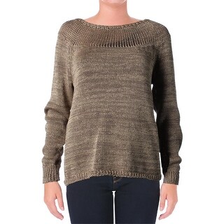 Audrey & Grace 3/4 Sleeve Open Neck Pullover - Free Shipping On Orders ...