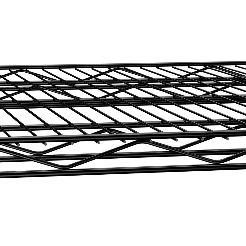 5 tiers of heavy-duty adjustable shelving and racking with a 300 lb