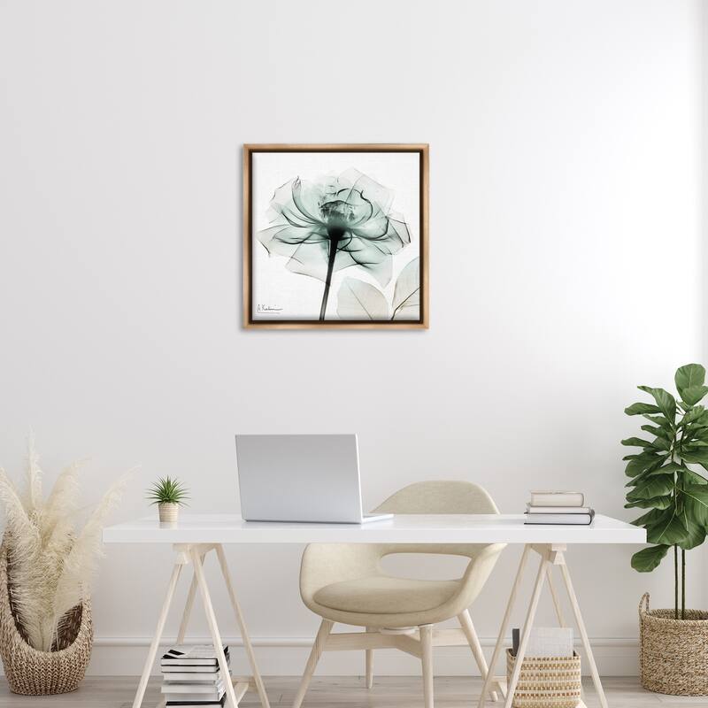Stupell Transparent Flower Blossom Framed Floater Canvas Wall Art Design By Albert Koetsier