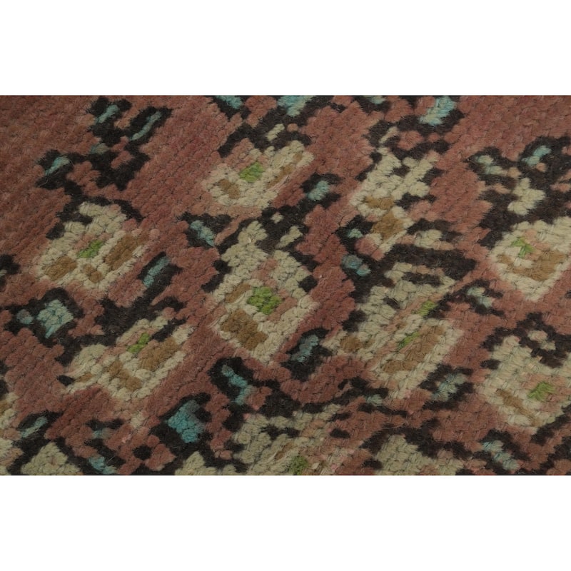 Hand Knotted Oriental 100% Wool Carpet Traditional Floral Oranges & Rust Tabriz Area Rug - 9' 4'' X 6' 5''