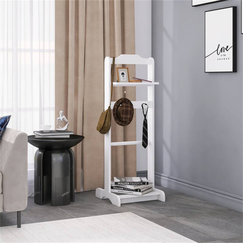 Accent Portable Garment Rack w/ Storage Organizer