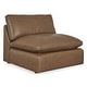 preview thumbnail 4 of 10, Signature Design by Ashley Emilia Brown 4-Piece Sectional - 130" W x 90" D x 36" H