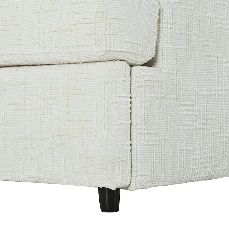 127 Inch U-Shaped Sectional Sofa with Movable Ottoman, 6-Piece Chenille Fabric Modular Couch with Pine Wood Frame