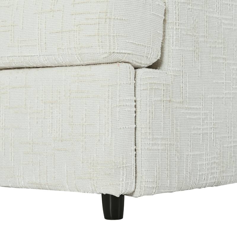 U-Shaped Modular Sectional Sofa with Movable Ottoman, Convertible Deep Seat Corner Couch, Oversized Chenille Fabric 6-Seat Sofa