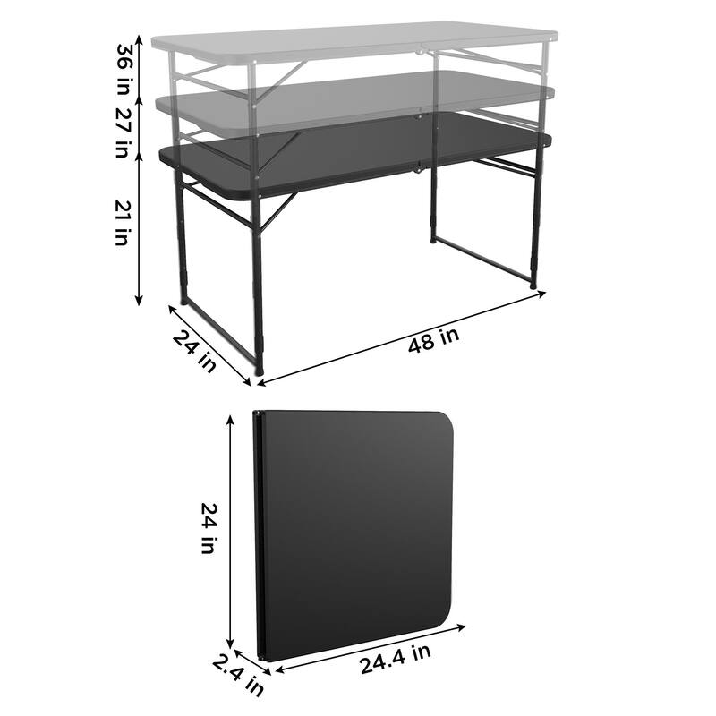 COSCO Indoor/Outdoor 4 ft. Fold-in-Half Portable Utility Table
