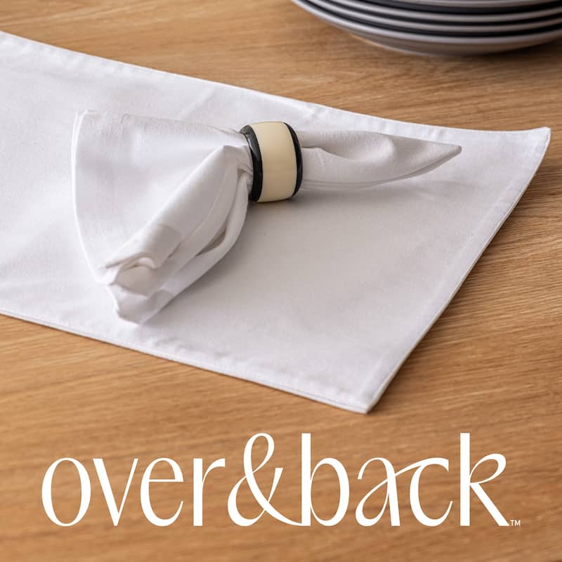 over&back 100% Cotton Woven Chambray Placemats - Set of 4