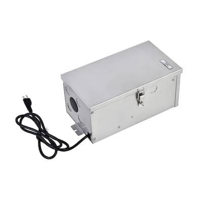 Indigo Home Low Voltage Landscape Transformer 600W, 120V - Stainless Steel