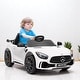 preview thumbnail 2 of 16, 12V Licensed Mercedes-Benz AMG GTR Ride-On Car for Kids with Remote Control, Music, Lights - Electric Vehicle White