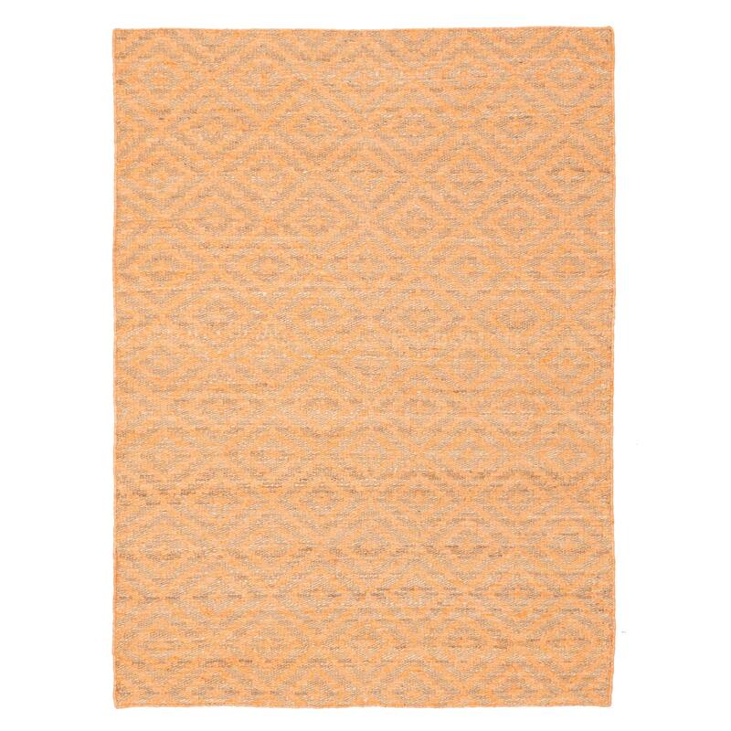 ECARPETGALLERY Flat-Weave Palas Denizli Coral Kilim - 5'3 x 7'4