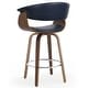 preview thumbnail 38 of 186, 26"/29" Faux Leather Swivel Bar Stools, Wood Counter Stool