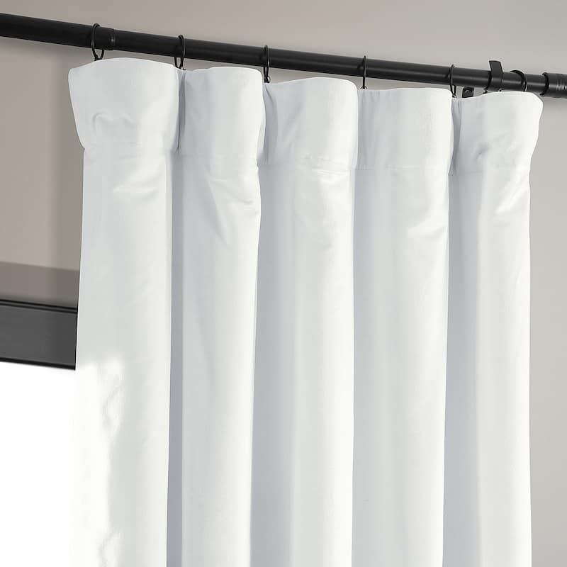 Exclusive Fabrics Signature Blackout Velvet Curtain (1 Panel)
