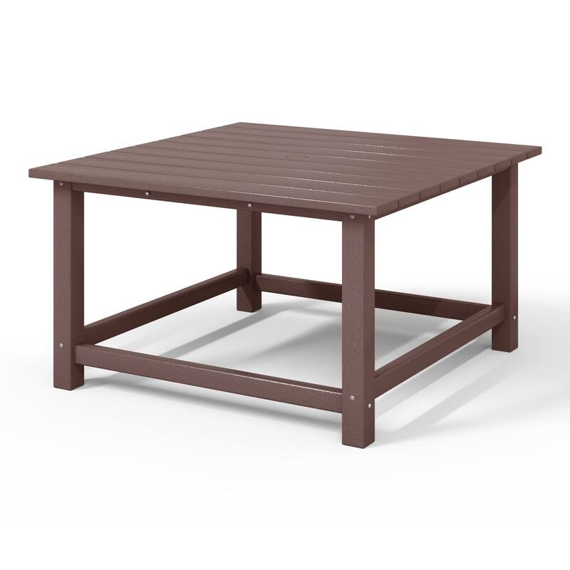 Laguna Outdoor Poly Adirondack 31" Square Coffee Table