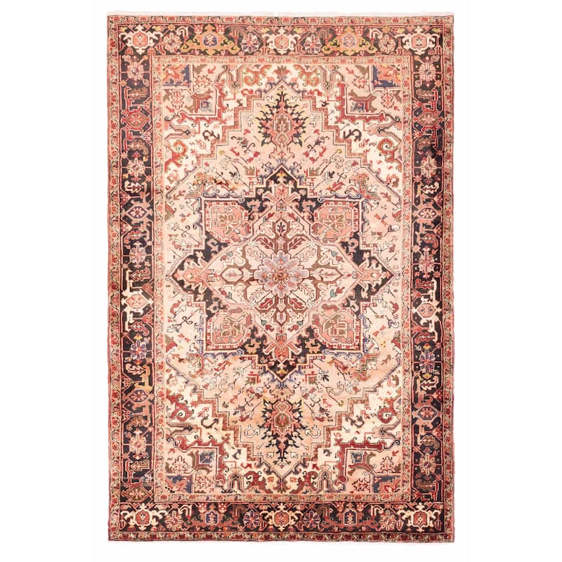ECARPETGALLERY Hand-knotted Sarabi Light Copper Wool Rug - 6'8 x 10'0