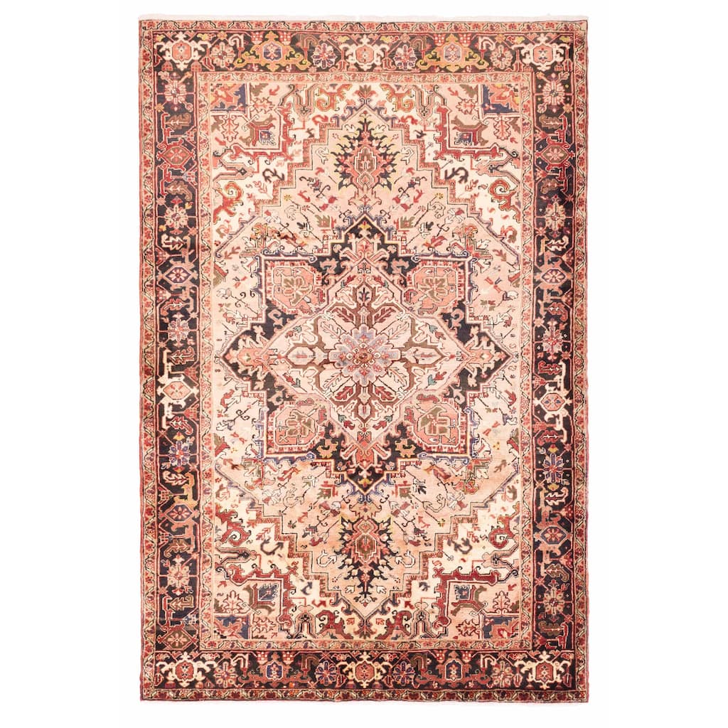ECARPETGALLERY Hand-knotted Sarabi Light Copper Wool Rug - 6'8 x 10'0