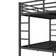 preview thumbnail 8 of 7, Black Metal Bunk Bed, Queen over Queen Kids Bed