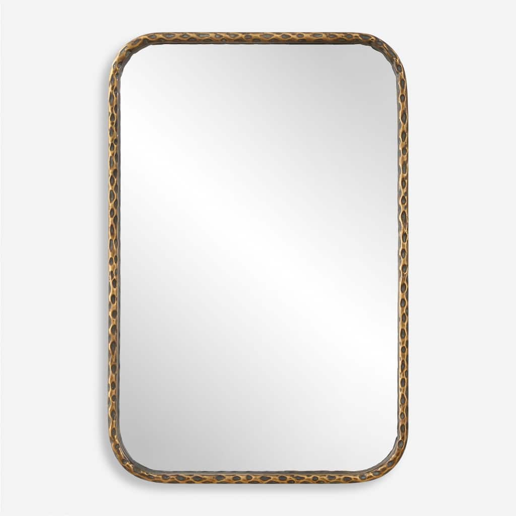 Hammered Frame Vanity Wall Mirror - 30" - Bronze Finish