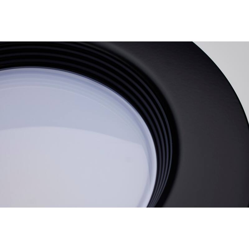 9 Watt LED Downlight Retrofit 5-6 Inch CCT Selectable 120 Volts Black Finish