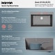 preview thumbnail 38 of 59, Karran QT-812 Top Mount 33 in. Large Single Bowl Quartz Kitchen Sink Kit