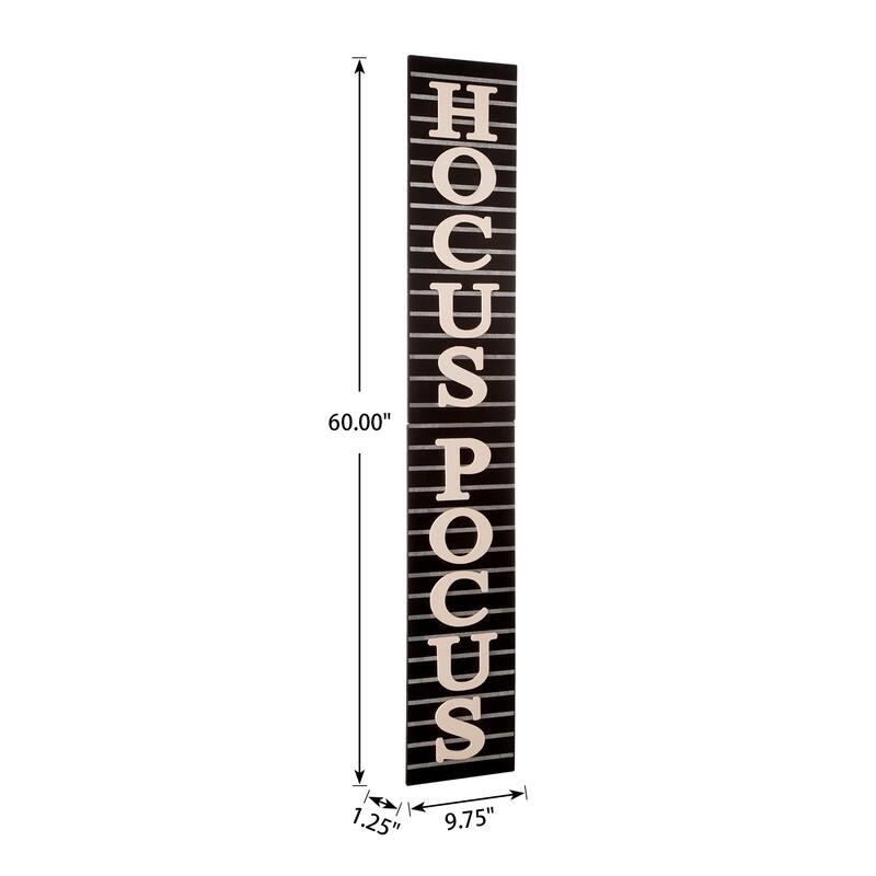Glitzhome Halloween Wooden Porch Sign Decor