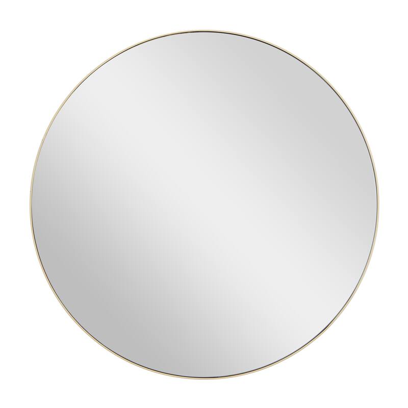 Black, White or Gold Wood Wall Mirror with Thin Frame