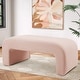 preview thumbnail 2 of 18, Upholstered Bench Blush