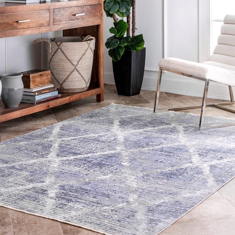 Nuloom Modern Geometric Trellis Kyle Area Rug