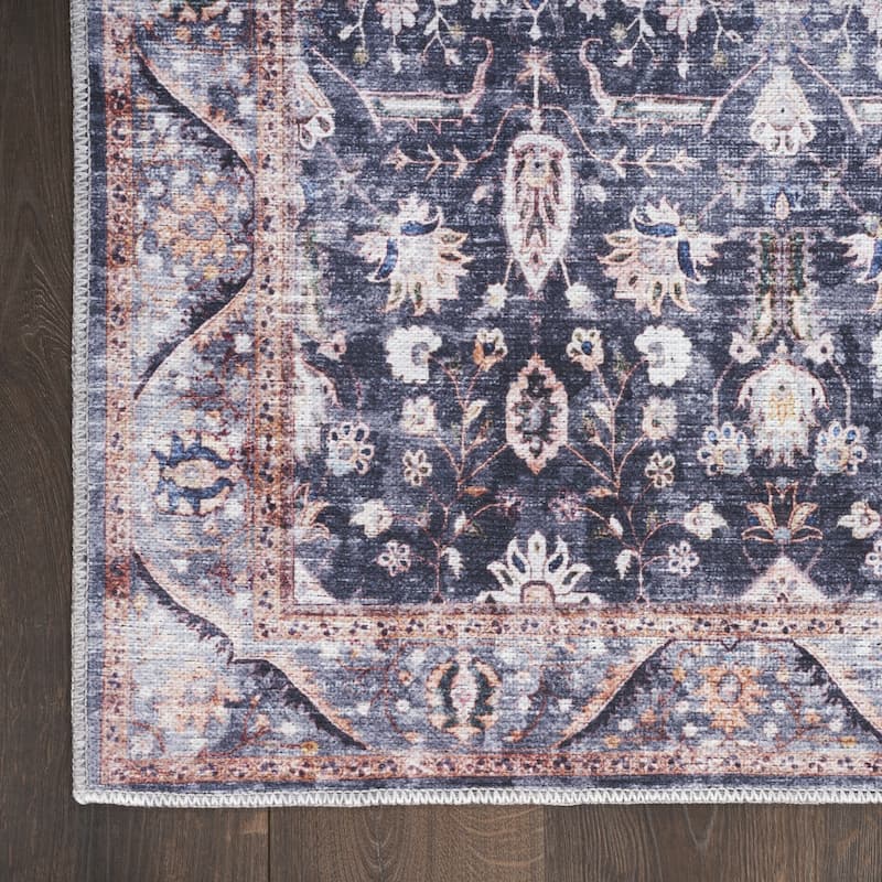 Niza Power Loomed Distressed Non Skid Area Rug By HomeRoots - 9' x 12'