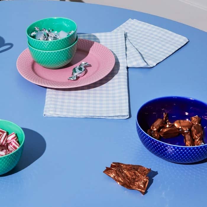 Lyngby Porcelæn Rhombe Color Bowl, Ø: 6.1"