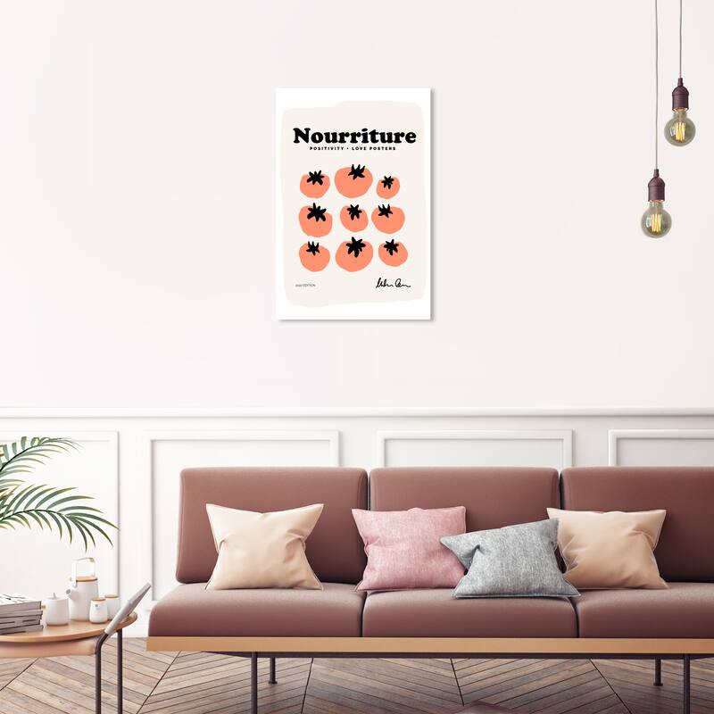Wynwood Studio Canvas Food and Cuisine Nourriture Poster Orange and Peach Modern & Contemporary Wall Art Canvas Print - 20 x 30