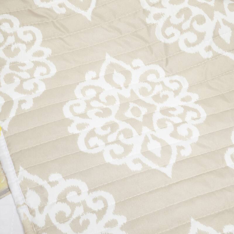 Lush Decor Leah Soft Reversible Oversized Quilt 8 Piece Set