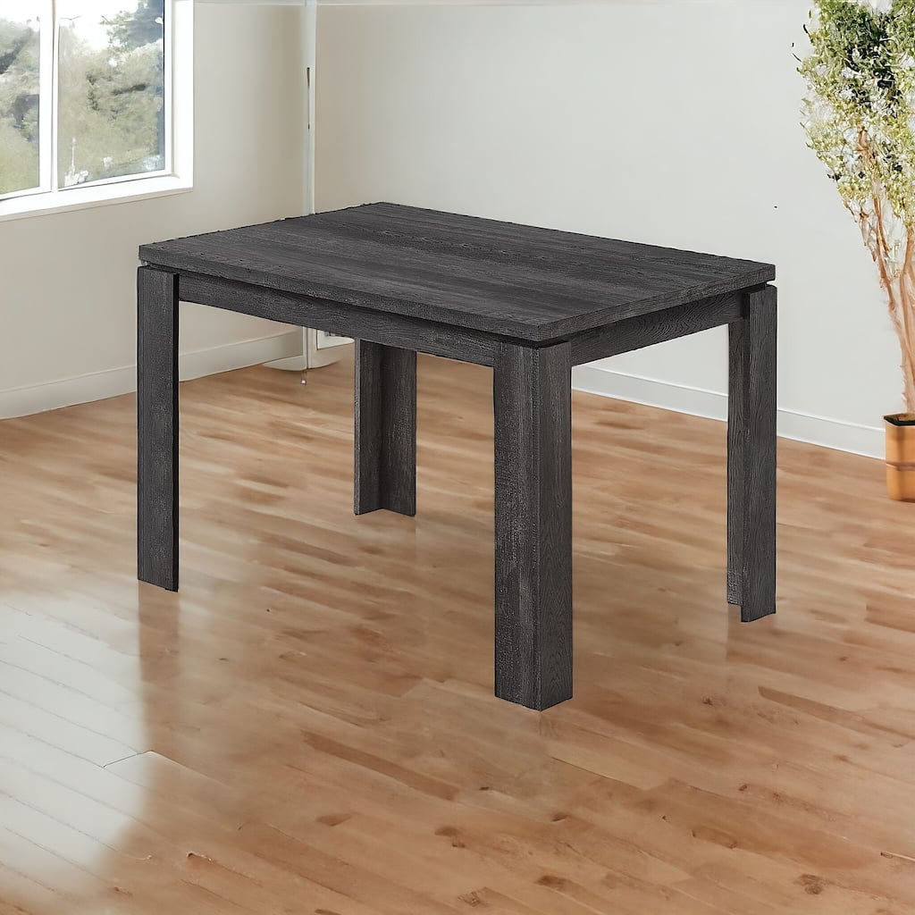 HomeRoots 47" Black Dining Table - 47.00 in. x 30.50 in. x 31.50 in.