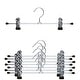 preview thumbnail 1 of 6, MAWA-8pc set, Pant Hanger with Duel Clips K40-D Series Black