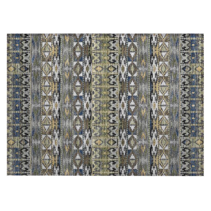 Machine Washable Indoor/ Outdoor Global Haswell Chantille Rug