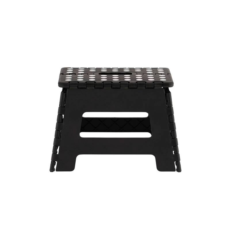 9" Folding Step Stool - Black