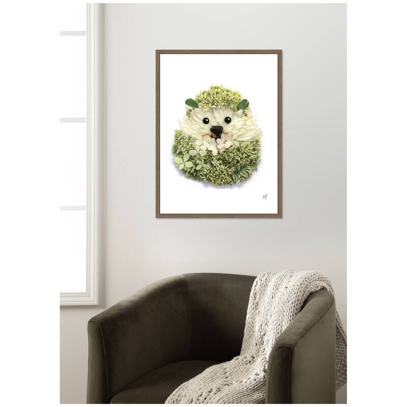 Kate and Laurel Hedgehog by Madeline Jeppesen Framed Canvas Wall Art Print