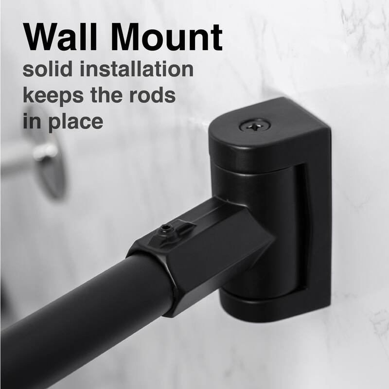 Curved Shower Curtain Rod Adjustable 36 to 61 inches by JS Jackson Supplies