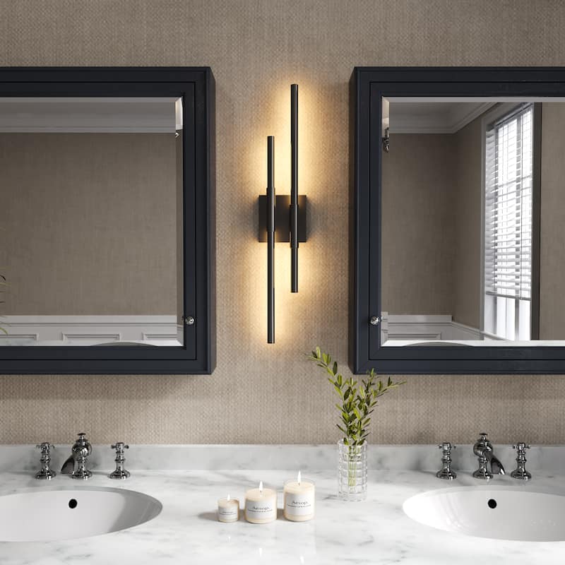 LED Bath and Vanity Light Dimmable Metal Wall Sconces