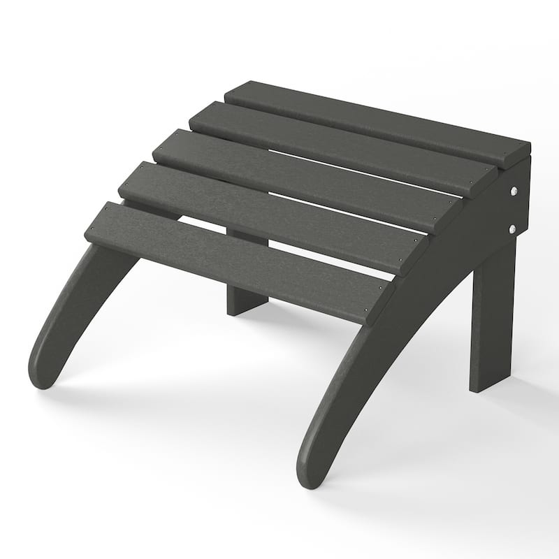 Polytrends Laguna Hdpe All Weather Outdoor Patio Foldable Ottoman