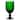 Green Panel Goblet Glass