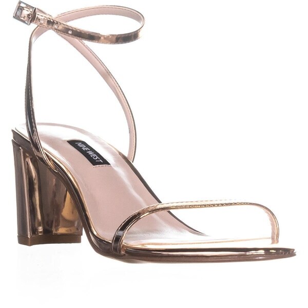 gorg ankle wrap block heel sandals nine west