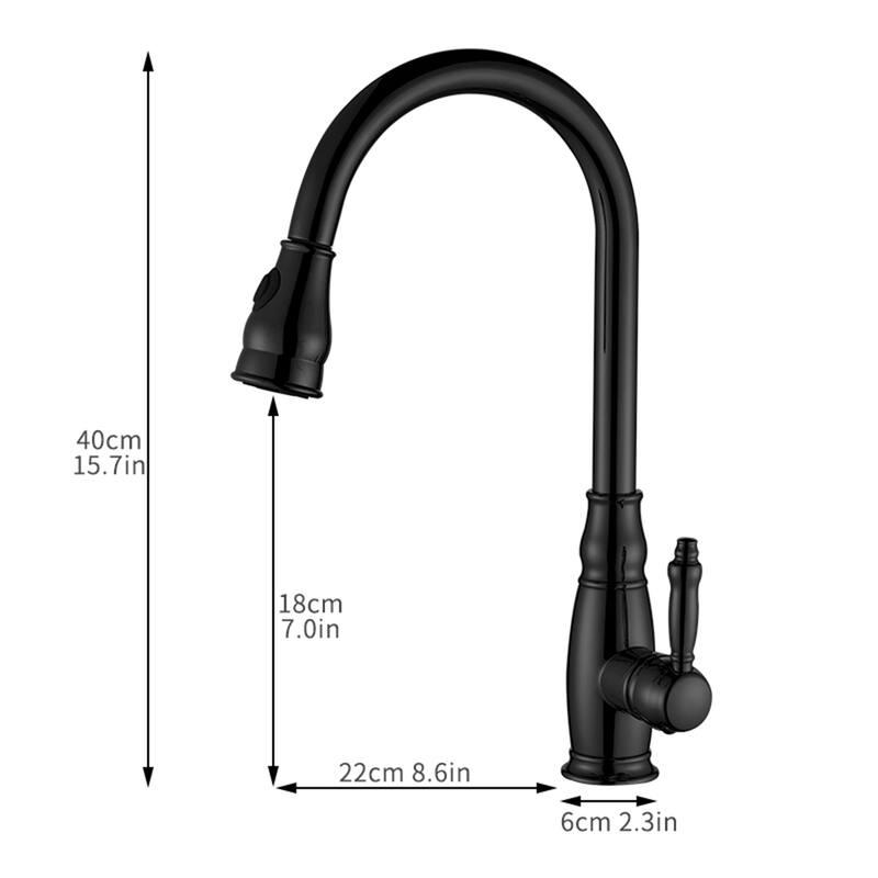 Commercial Kitchen Faucet with Pull out Sprayer