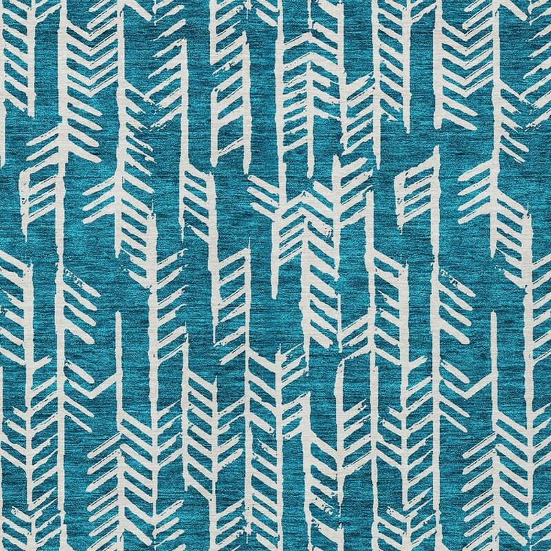 HomeRoots Tribal Transitional Rectangle Outdoor Rug