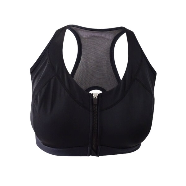 front zip sports bra plus size