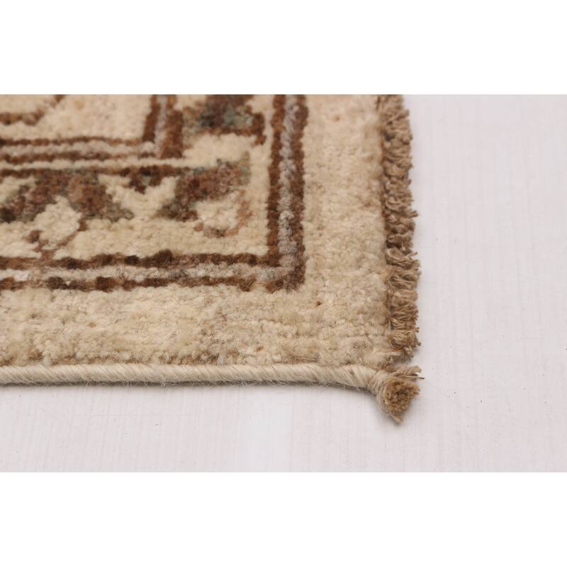 ECARPETGALLERY Hand-knotted Chobi Finest Cream Wool Rug - 5'11 x 8'9