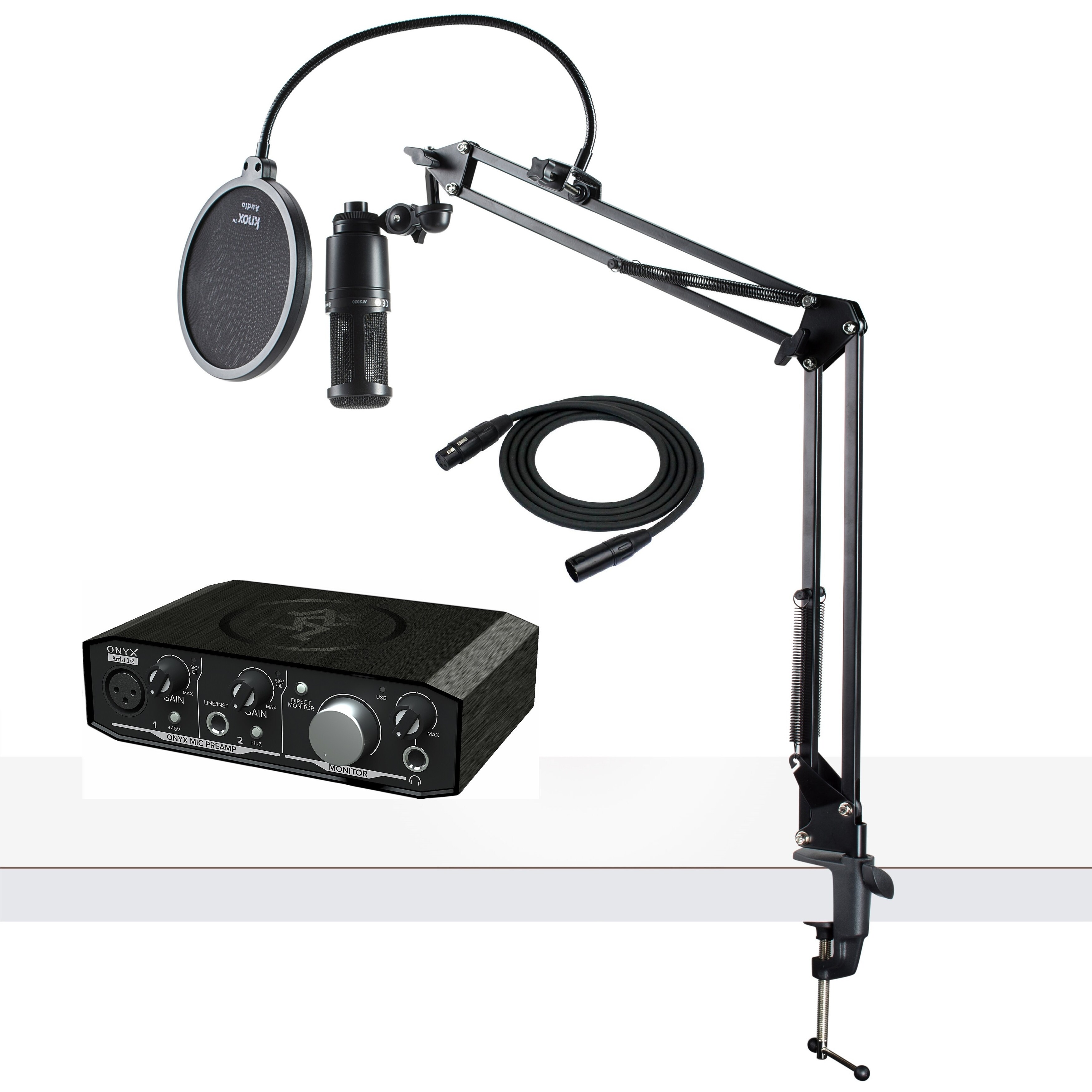 Shop Audio Technica At Mic With Onyx 1 2 Usb Audio Interface Bundle Overstock