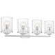 preview thumbnail 11 of 22, Quoizel Abner Steel 4-light Bath Light