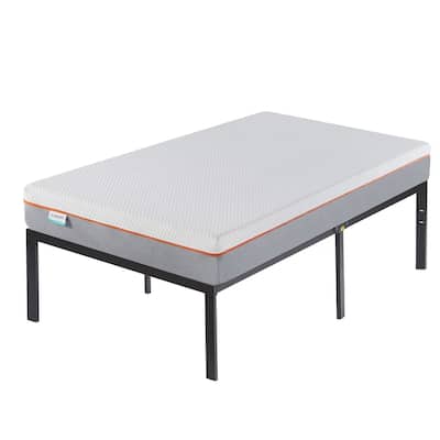 VECELO Metal Platform Bed Frame With 8" Memory Foam Mattress Included