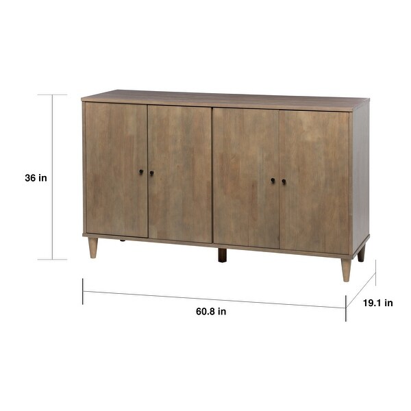 Strick & Bolton Vilas Light Charcoal Grey Buffet