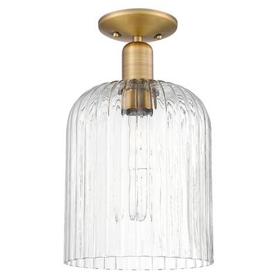 Innovations Lighting 716-1C-G559-8CL Bridal Veil 8" Wide Semi-Flush